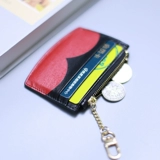 Маленький кошелек, ультратонкий брендовый картхолдер, монеты с молнией, коллекция 2022, из натуральной кожи