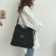 Three-purpose backpack 2024 new backpack schoolbag female college student canvas bag female shoulder crossbody bag popular texture