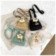 Popular small bags for women 2023 new trendy fresh canvas shoulder bag cute girly flower crossbody bucket bag