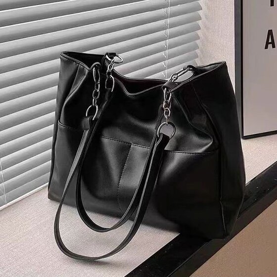 High-end versatile women's bag 2025 new cross-body portable commuter tote bag large capacity student school shoulder bag