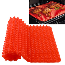 Red Pyramids pan Nonstick Silicone Baking Mat Mould Cooking M