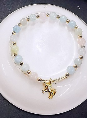 少女心甜美风摩根石韩版森系手串