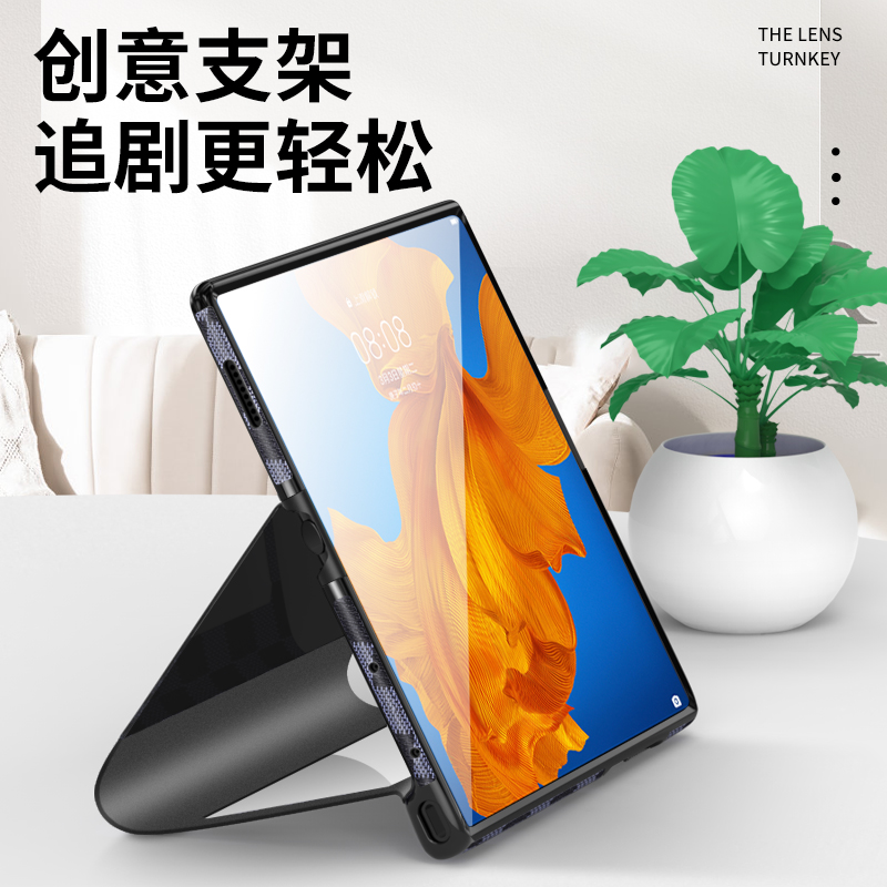 华为mateXS手机壳折叠真皮全包matexs手机壳原装防摔皮套xs保护壳智能开窗5g皮套商务高档华为xs折叠保护壳 - 图2