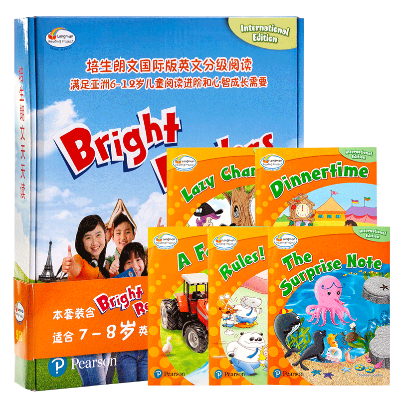 朗文培生少儿英语分级阅读绘本bright readers 2B 级主题式经典故事情景学科分册读物配套big english 2级课外阅读课外书 - 图3