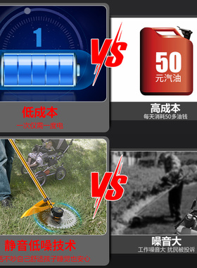 电动除草松土一体机多功能割草机充锂电池翻地锄草神器刨地翻土机