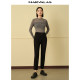 High-waist commuter mandes trousers casual pants