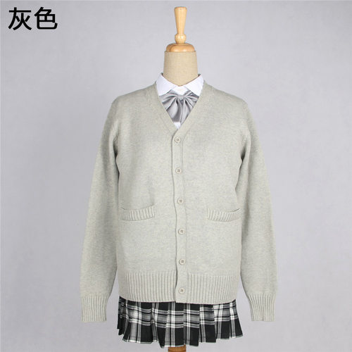 川岛开衫源头厂家jk制服毛衣加厚七针 COS 校服棉 - 图1