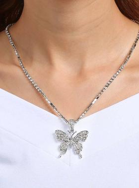 Temperament Chokers Rhinestone Butterfly Women