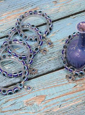Lucky Turkish Blue Eye Bracelet for Women Men Elephant Butte