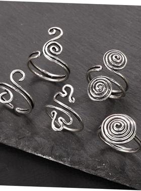 新型空心戒指个性化民族风格戒指