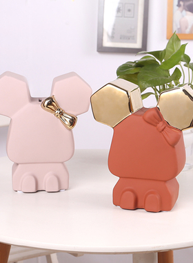 工艺陶瓷玄关米老鼠轻奢风存钱罐