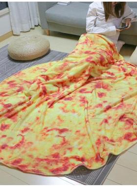 WOSTAR Soft warm flannel burrito blankets 200Gsm round shape