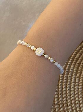 26字母手炼 串珠贝壳手饰 欧美新款饰品Shell letter bracelet