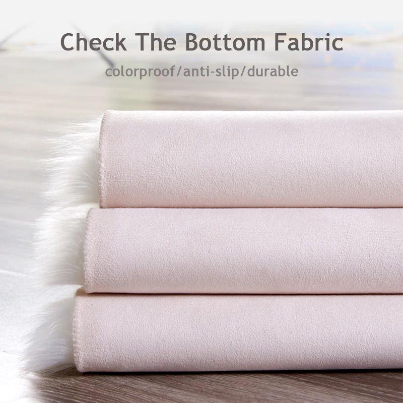 30x40cm Small Size Heart Shaped Fluffy Rug Shaggy Faux Wool - 图2