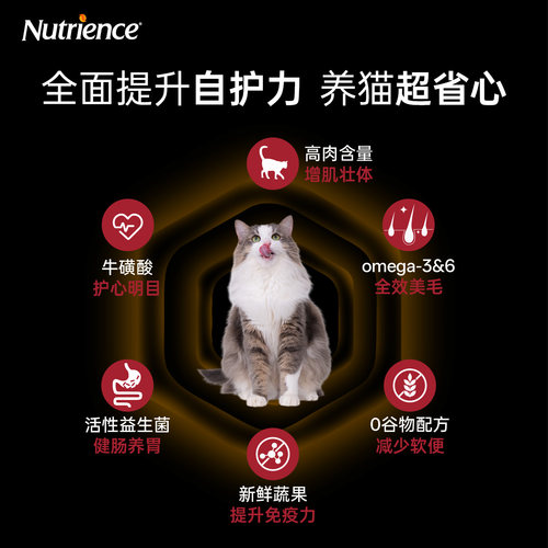【官方旗舰店】纽翠斯黑钻红肉猫粮成猫进口鸡肉冻干双拼猫粮幼猫 - 图1