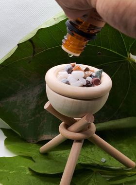 新木质diy高架香薰精油扩香木无