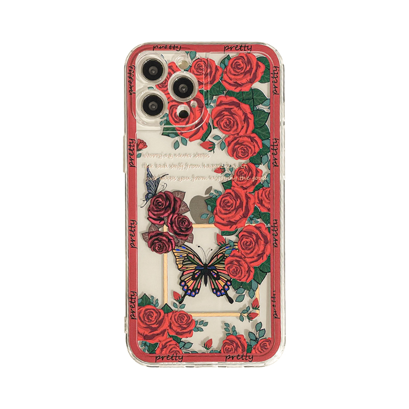Benefit法式文艺复古荆棘玫瑰17pro16适用15苹果13promax手机壳iphone12防摔14promax新11女xsmax高级xr透明 - 图3