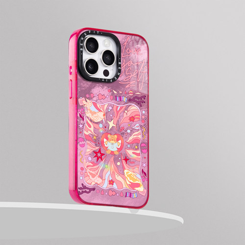 benefit少女粉好运锦鲤小熊17适用于iphone16promax苹果15PRO晶盾磁吸手机壳13新款14套12冰川纹防摔彩色边框 - 图1