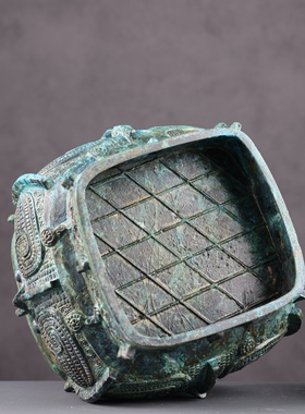 商代鸮纹方彝科隆东亚艺术博物馆藏古玩收藏博物馆定制高档礼品