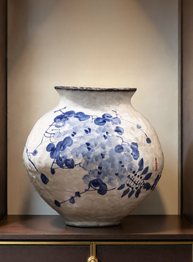 古典陶瓷手绘青花葫芦摆件装饰品