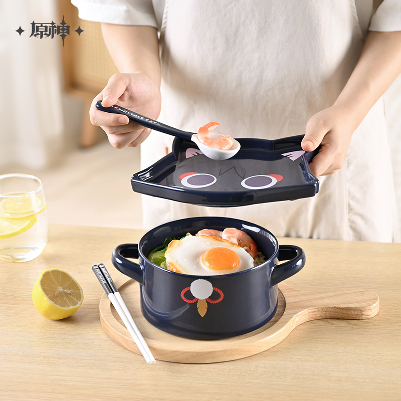 【原神官方】流浪者·童话猫居家系列 陶瓷餐具套装 Genshin - 图1