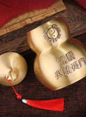 浮雕避火龙铜摆件风水摆件