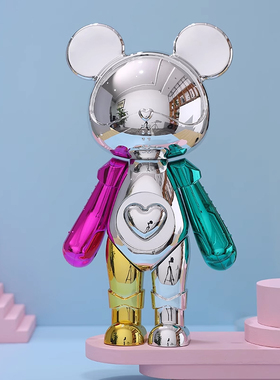 星际熊手办潮玩牌摆件治愈系餐厅