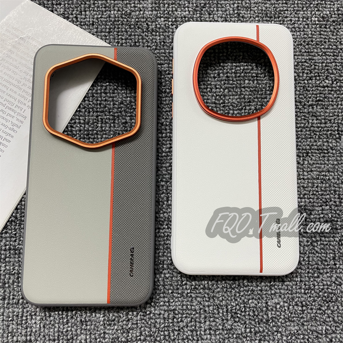 Fqo 适用荣耀Magic6 Pro手机壳magic7 RSR保时捷金属镜头磨砂素皮魔术7pro防滑三拼金甲简约Magic6软边超薄硬 - 图1