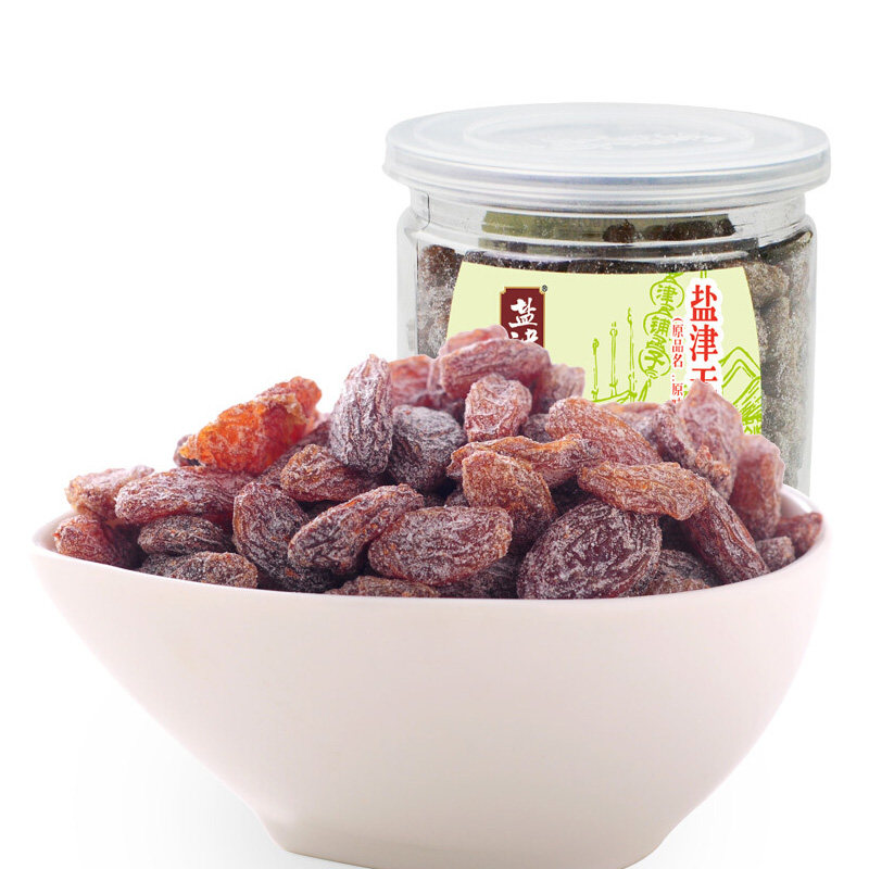 盐津铺子长190g /罐装蜜饯葡萄干 乐檬食品葡萄干