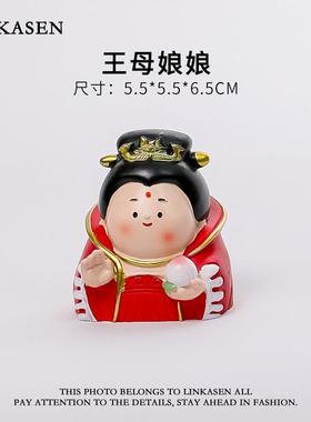 钟馗可爱手工摆件办公室桌面装饰高级感树脂办公室工位礼品礼物潮