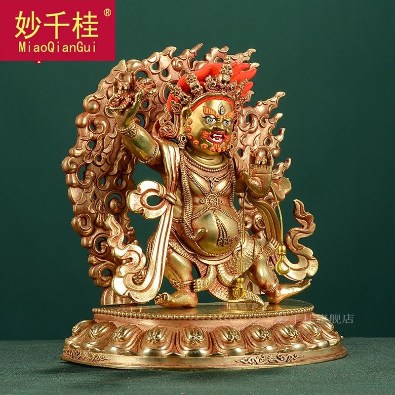 妙千桂金刚手藏传佛教供佛纯铜佛像 妙千桂摆件