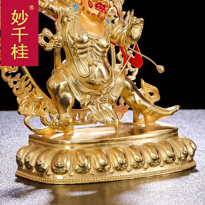 金刚手佛像摆件藏传佛教纯铜5寸 妙千桂摆件