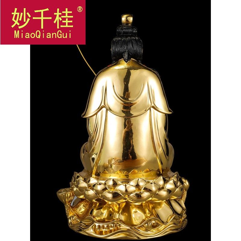 妙千桂台湾纯铜生肖马摆大势至菩萨 妙千桂摆件