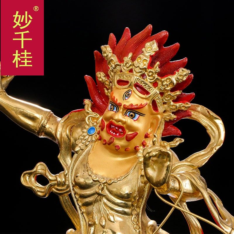 金刚手佛像摆件藏传佛教纯铜5寸 妙千桂摆件