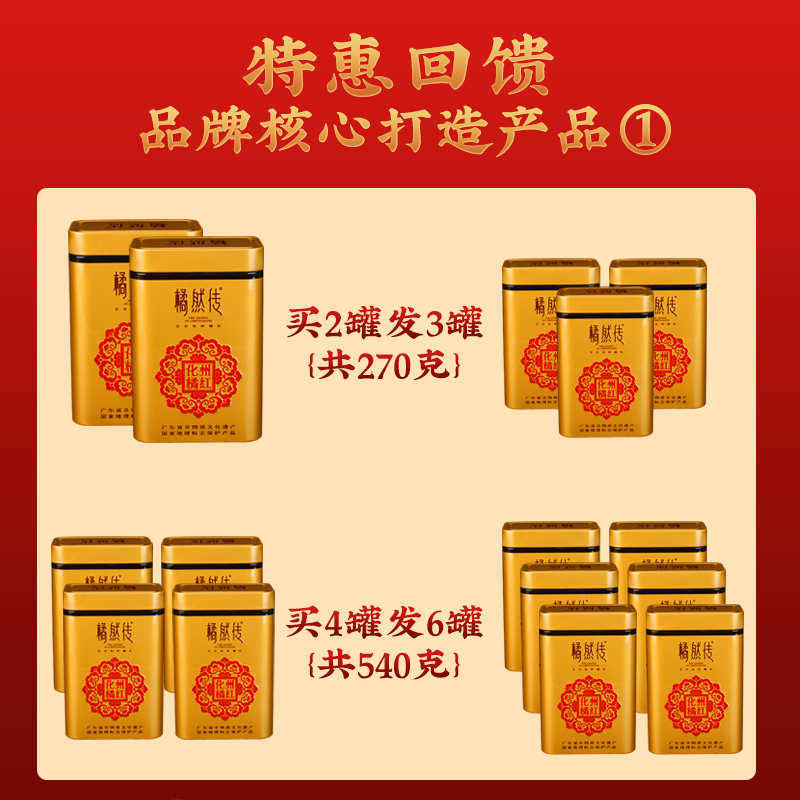 化州橘红秘制正宗15年橘红片正品金毛果切片化桔红包邮官方旗舰店