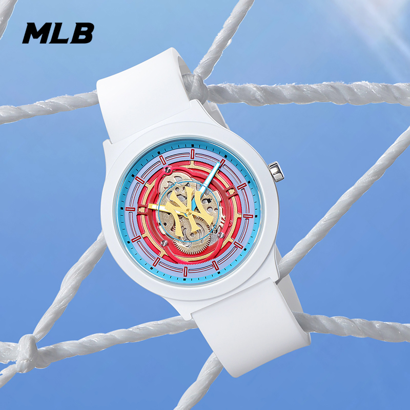MLB美职棒手表男新款时来运转ny复古手表学生情侣运动电子手表女 - 图0