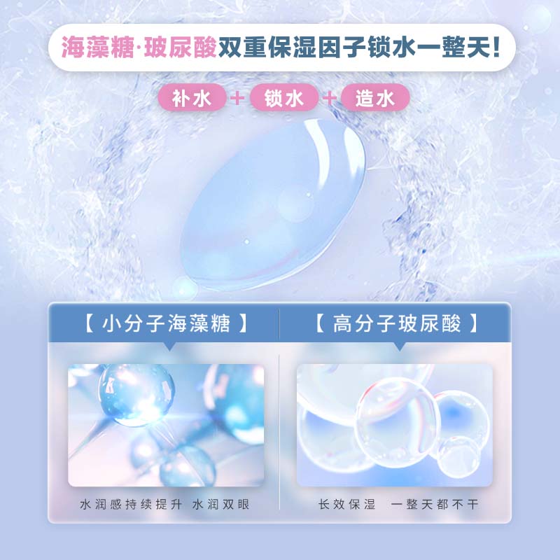 FLANMY水润透亮透明隐形眼镜日抛盒30片小海蓝小直径T-Garden旗舰 - 图0