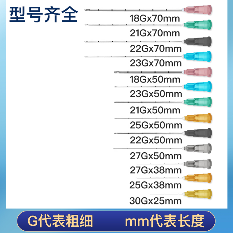 钝针一次性刻度钝针口针21、22G医用钝针注射侧孔牙科冲洗针填充-图1