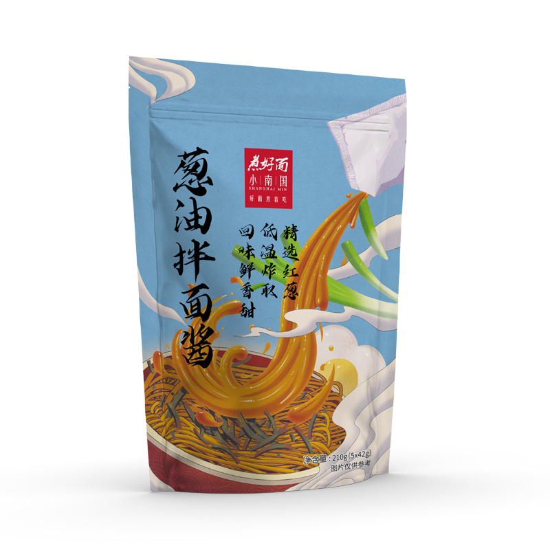 上海小南国葱油拌面酱调料拌汁拌菜拌饭酱料42g*5袋-图2