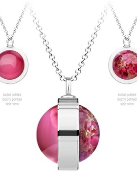 Preciosa水晶玻璃纯银女毛衣链