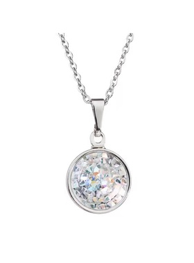 Preciosa水晶玻璃银饰女生项链