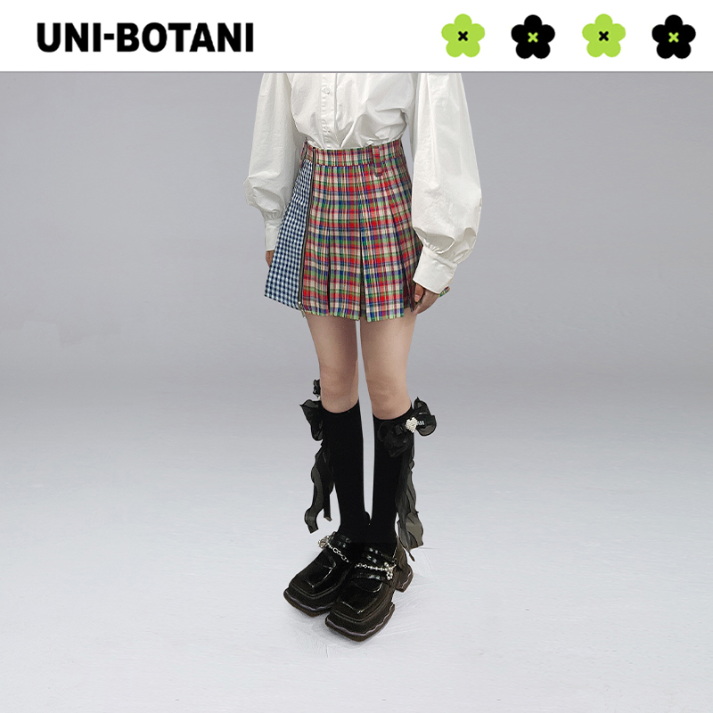 weancheam/未未姆&times格纹短裙 weancheam半身裙