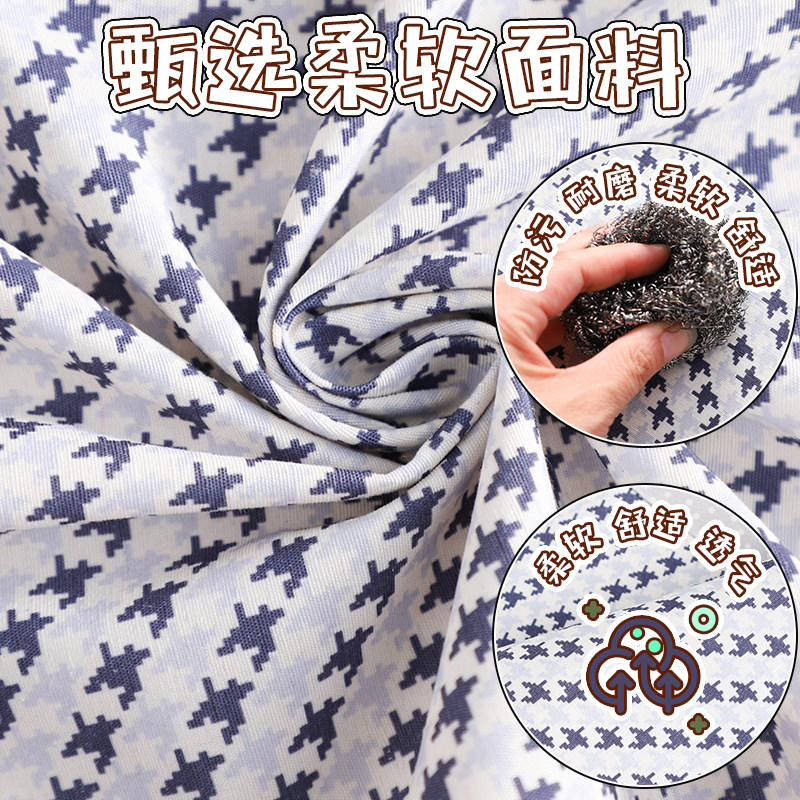 长袖厨房做饭围裙女上班工作罩衣耐磨帆布简约时尚男围腰透气布料