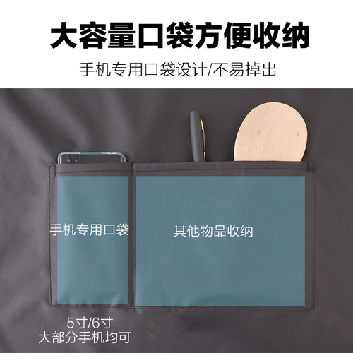 新款围裙厨房防水防油上班工作服餐饮女韩版围腰薄男定制印字logo - 图1