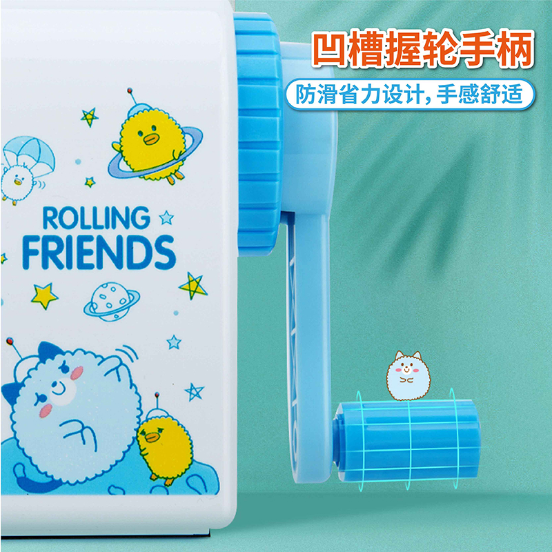 Cartoon portable hand-held pencil sharpener for students