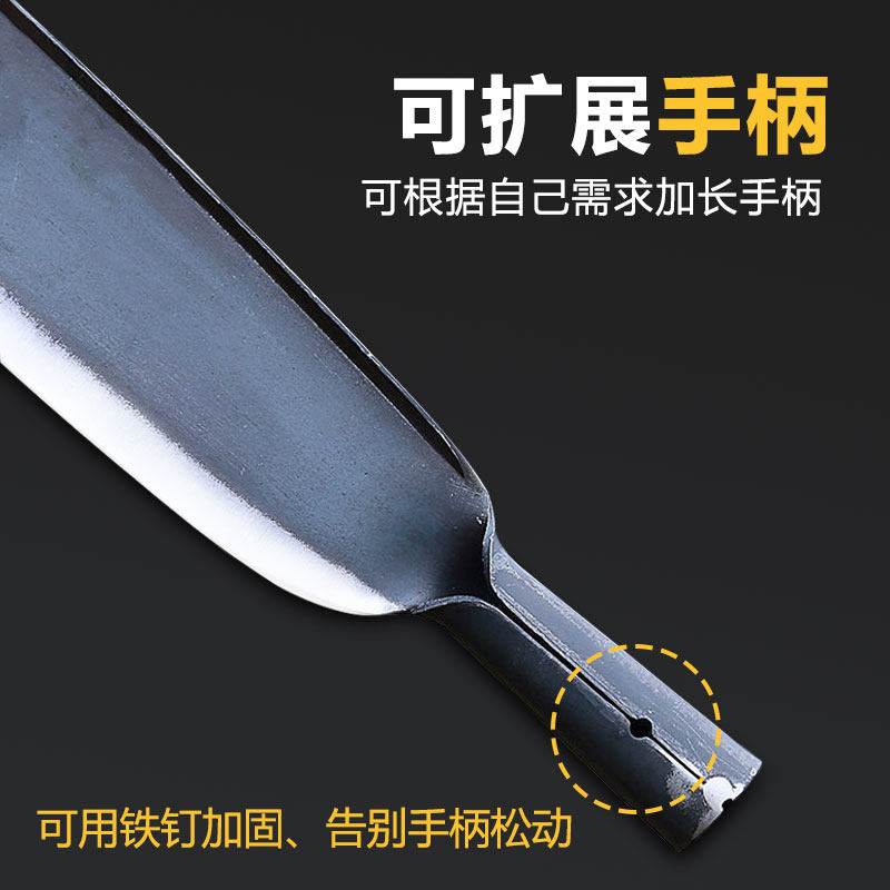 锻打砍柴刀高锰钢砍柴劈柴斧头砍割两用刀镰刀砍树刀户外开山用刀,淘宝优惠券,粉丝福利购,淘宝优惠卷