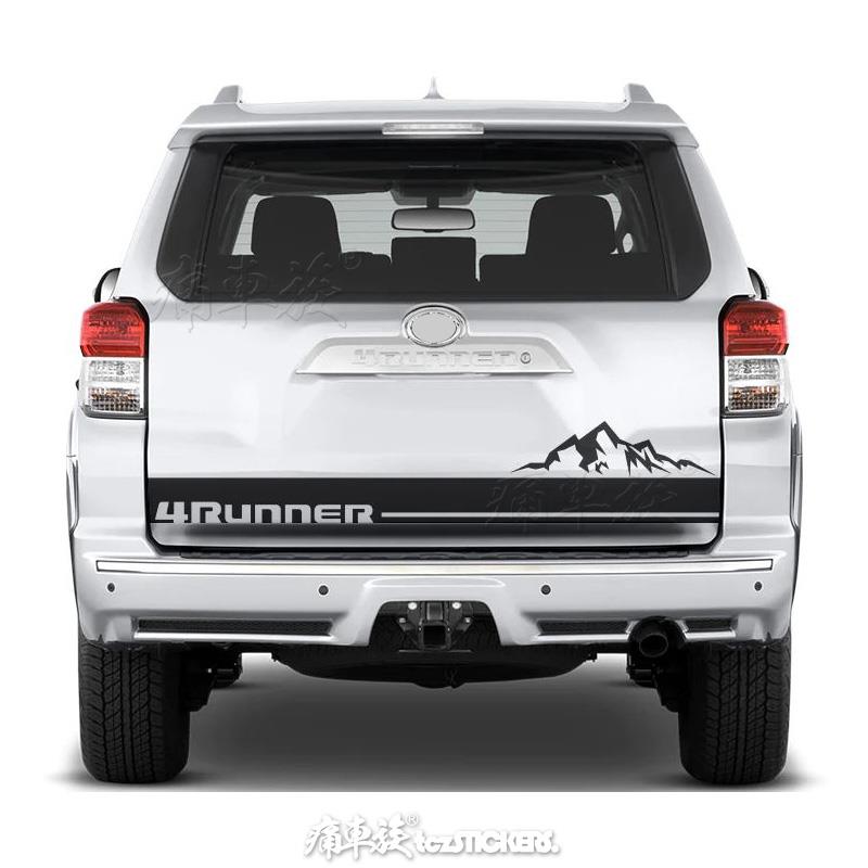 超霸4runner车头机盖车贴拉花 普拉多车尾装饰改装汽车贴纸贴膜 - 图2