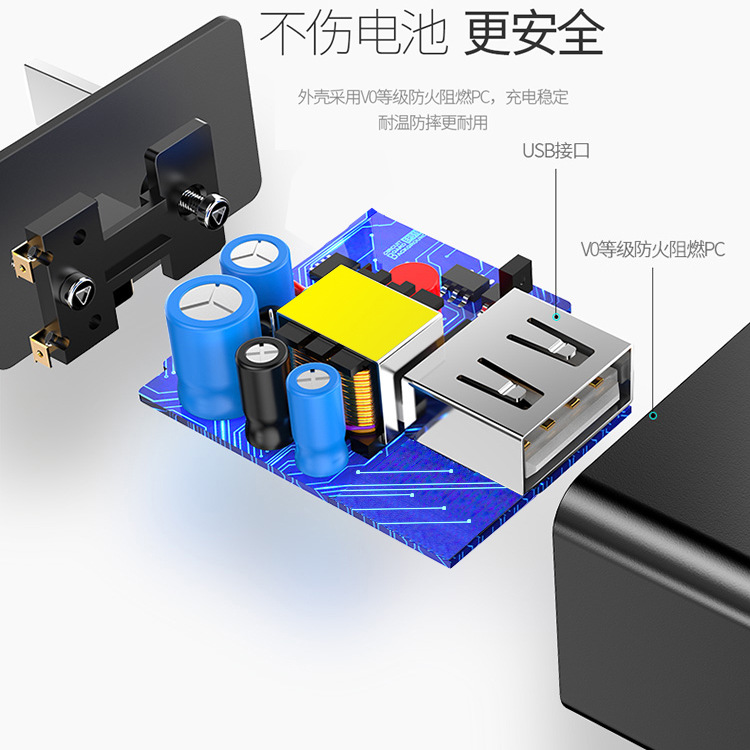 厂家直销3C认证5V1A充电器手机充电头通用款适配器黑白色现货充头