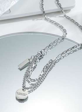 2025新款励志男古巴设计感项链