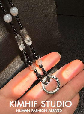 平安扣项链男款情侣轻奢小众男士日常百搭学生党独特2025新款项链